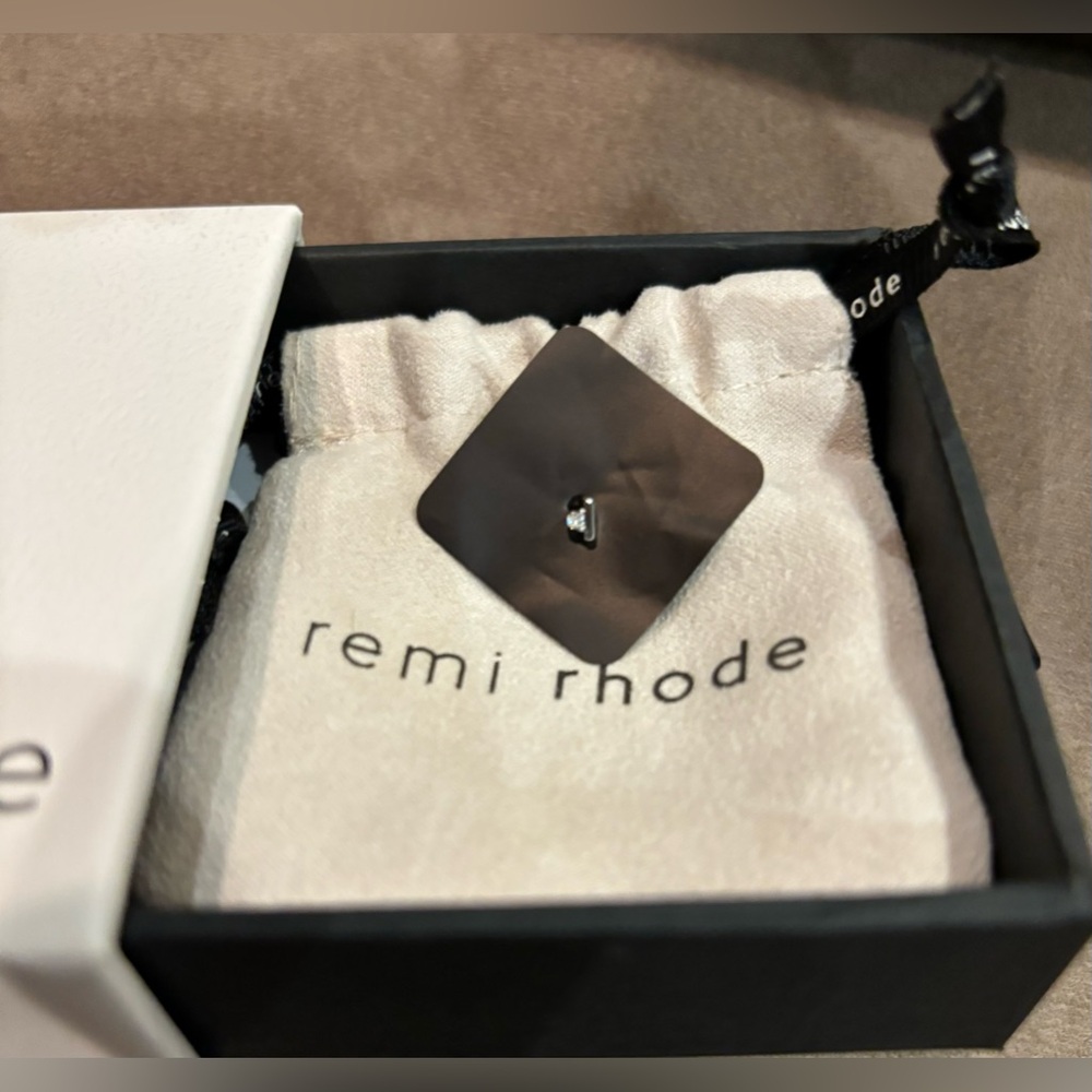 remi rhode 925 sterling silver post earring with lab grown diamond  NWT